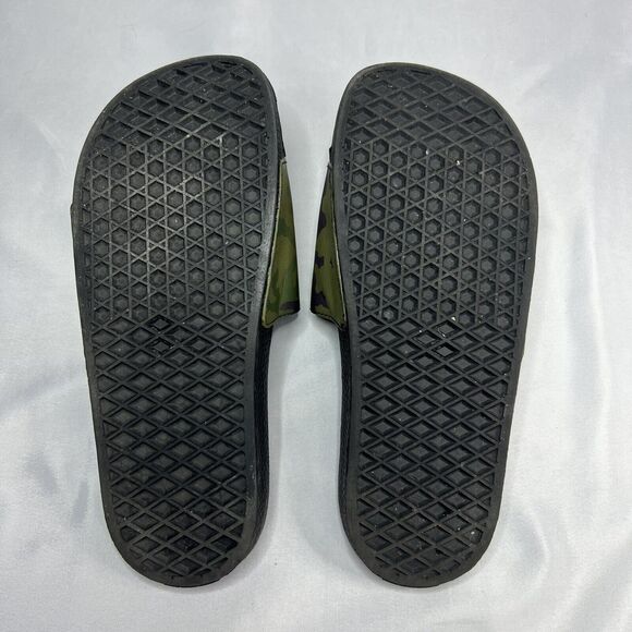 Vans Men's Camo Slides Slip-On Sandals Black Green Brown Size 7 - Picture 9 of 9